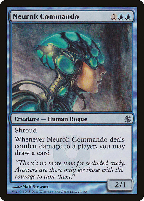 Neurok Commando\nMirrodin Besieged\nSingle\nMagic The Gathering