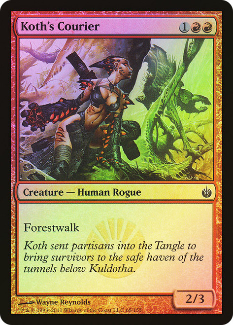 Koth's Courier\nMirrodin Besieged\nSingle\nMagic The Gathering