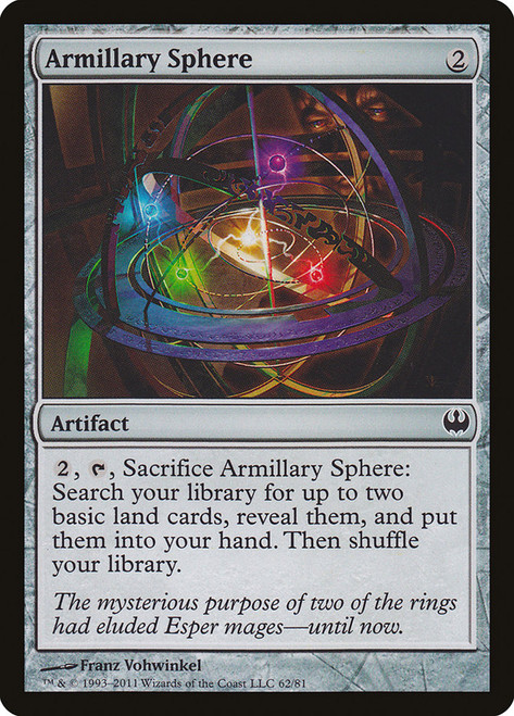 Armillary Sphere\nDuel Decks: Knights vs. Dragons\nSingle\nMagic The Gathering