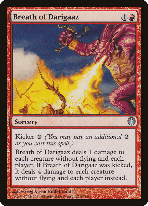 Breath of Darigaaz\nDuel Decks: Knights vs. Dragons\nSingle\nMagic The Gathering