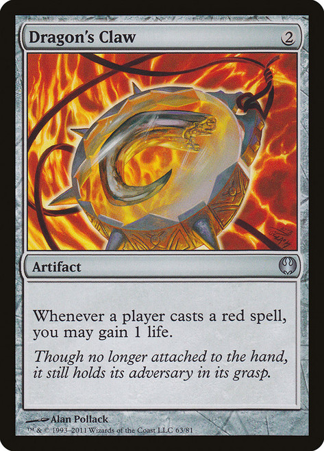 Dragon's Claw\nDuel Decks: Knights vs. Dragons\nSingle\nMagic The Gathering
