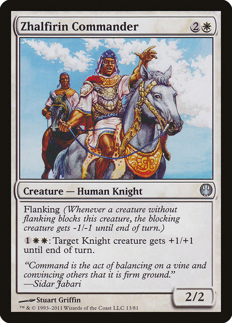Zhalfirin Commander\nDuel Decks: Knights vs. Dragons\nSingle\nMagic The Gathering