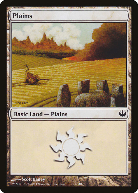 Plains (#40)\nDuel Decks: Knights vs. Dragons\nSingle\nMagic The Gathering