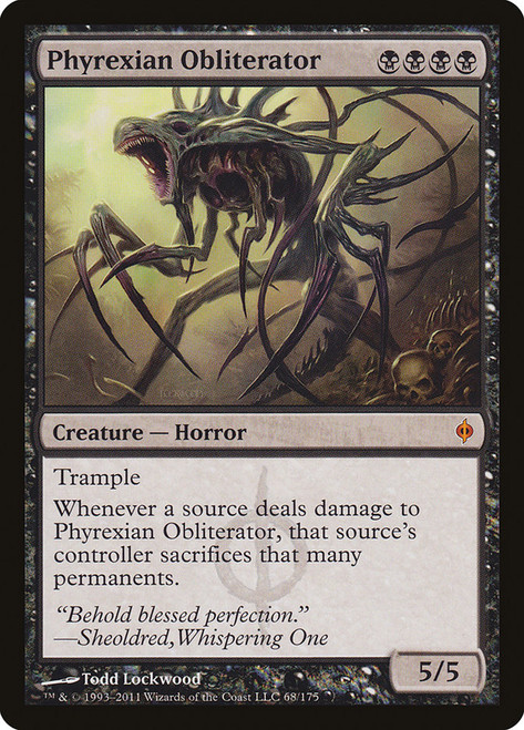 Phyrexian Obliterator\nNew Phyrexia\nSingle\nMagic The Gathering