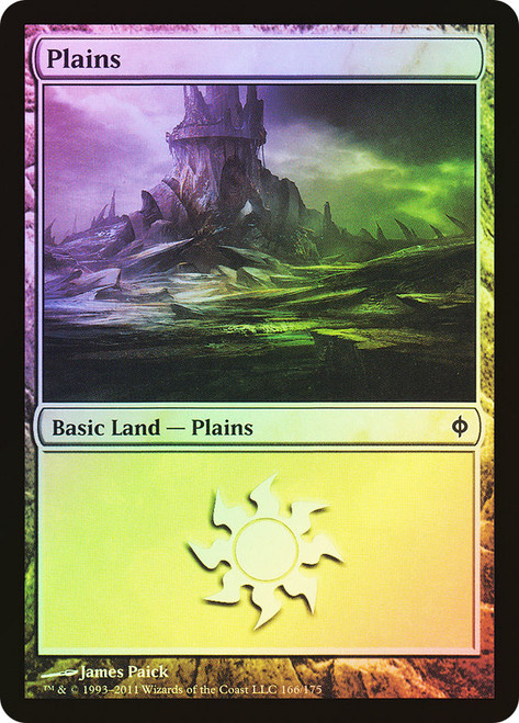 Plains (#166)\nNew Phyrexia\nSingle\nMagic The Gathering