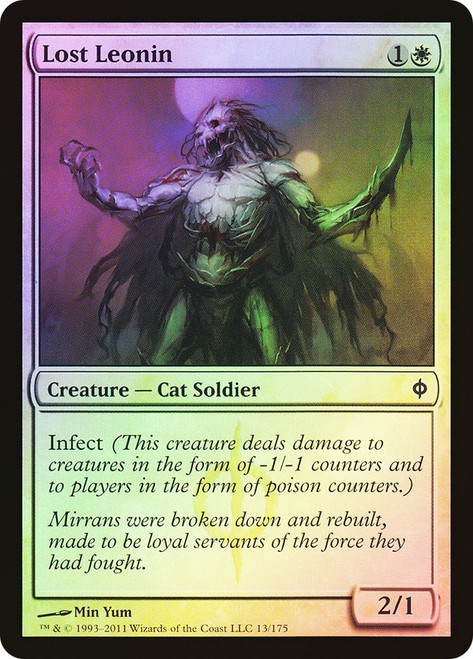 Lost Leonin\nNew Phyrexia\nSingle\nMagic The Gathering