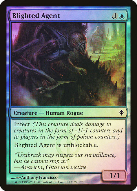 Blighted Agent\nNew Phyrexia\nSingle\nMagic The Gathering