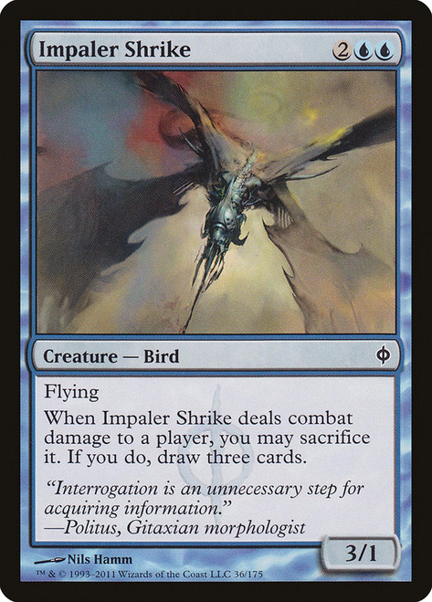 Impaler Shrike\nNew Phyrexia\nSingle\nMagic The Gathering