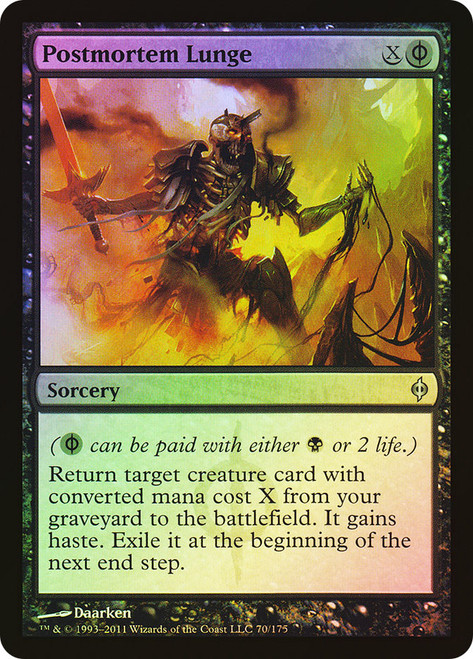 Postmortem Lunge\nNew Phyrexia\nSingle\nMagic The Gathering