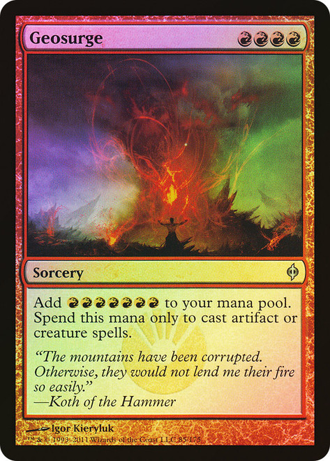 Geosurge\nNew Phyrexia\nSingle\nMagic The Gathering
