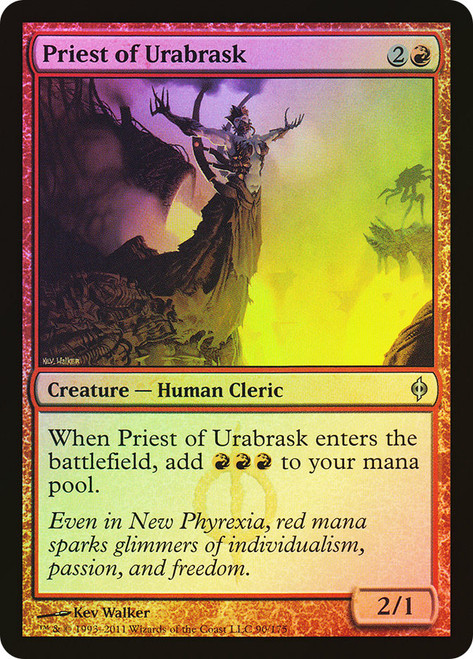 Priest of Urabrask\nNew Phyrexia\nSingle\nMagic The Gathering