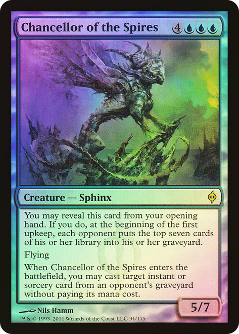 Chancellor of the Spires\nNew Phyrexia\nSingle\nMagic The Gathering