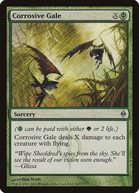 Corrosive Gale\nNew Phyrexia\nSingle\nMagic The Gathering