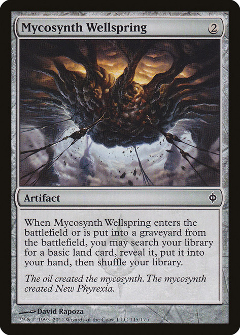 Mycosynth Wellspring\nNew Phyrexia\nSingle\nMagic The Gathering