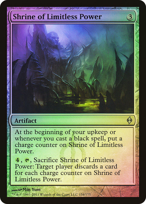 Shrine of Limitless Power\nNew Phyrexia\nSingle\nMagic The Gathering