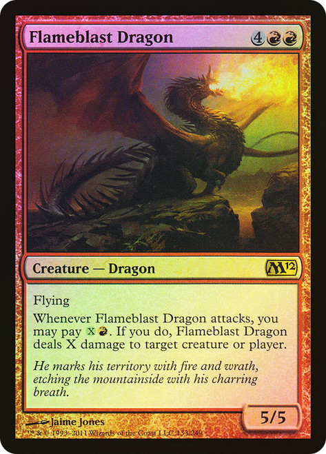 Flameblast Dragon\nMagic 2012 Core Set\nSingle\nMagic The Gathering