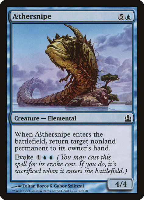 Aethersnipe\nCommander: 2011 Edition\nSingle\nMagic The Gathering
