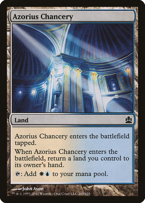 Azorius Chancery\nCommander: 2011 Edition\nSingle\nMagic The Gathering