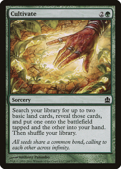 Cultivate\nCommander: 2011 Edition\nSingle\nMagic The Gathering