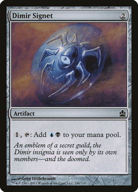 Dimir Signet\nCommander: 2011 Edition\nSingle\nMagic The Gathering