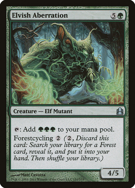 Elvish Aberration\nCommander: 2011 Edition\nSingle\nMagic The Gathering