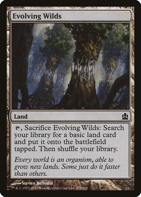 Evolving Wilds\nCommander: 2011 Edition\nSingle\nMagic The Gathering