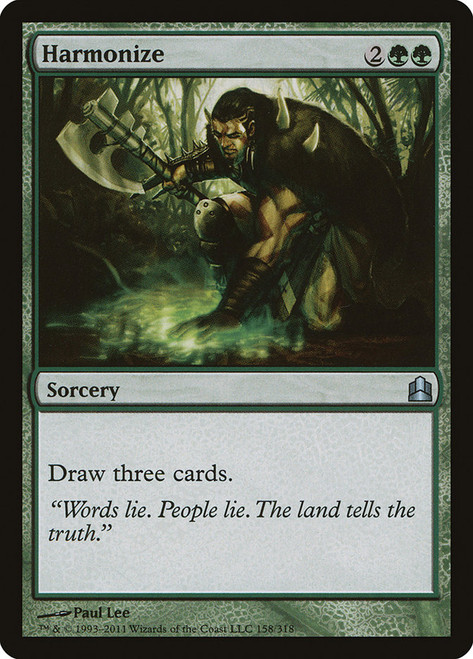 Harmonize\nCommander: 2011 Edition\nSingle\nMagic The Gathering
