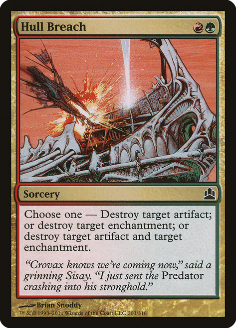 Hull Breach\nCommander: 2011 Edition\nSingle\nMagic The Gathering