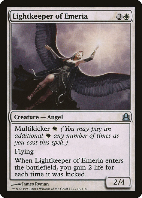 Lightkeeper of Emeria\nCommander: 2011 Edition\nSingle\nMagic The Gathering