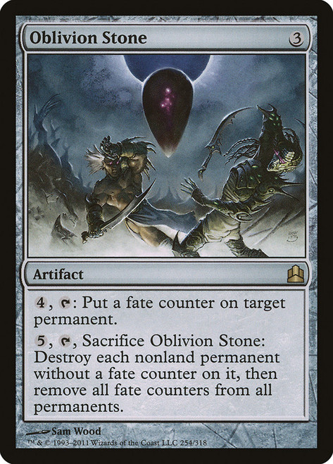 Oblivion Stone\nCommander: 2011 Edition\nSingle\nMagic The Gathering
