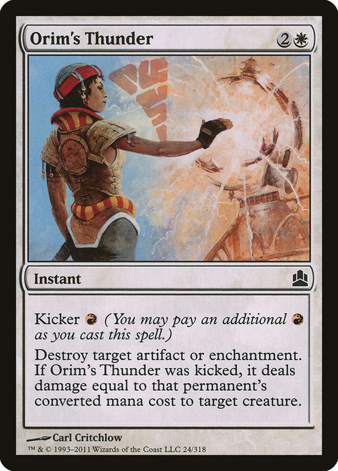 Orim's Thunder\nCommander: 2011 Edition\nSingle\nMagic The Gathering