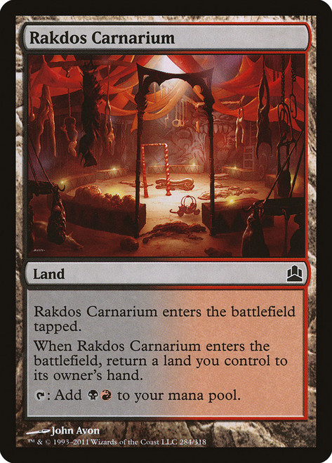 Rakdos Carnarium\nCommander: 2011 Edition\nSingle\nMagic The Gathering