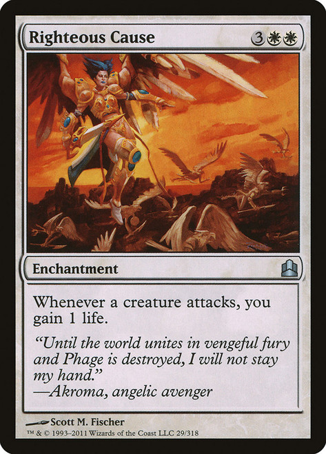 Righteous Cause\nCommander: 2011 Edition\nSingle\nMagic The Gathering