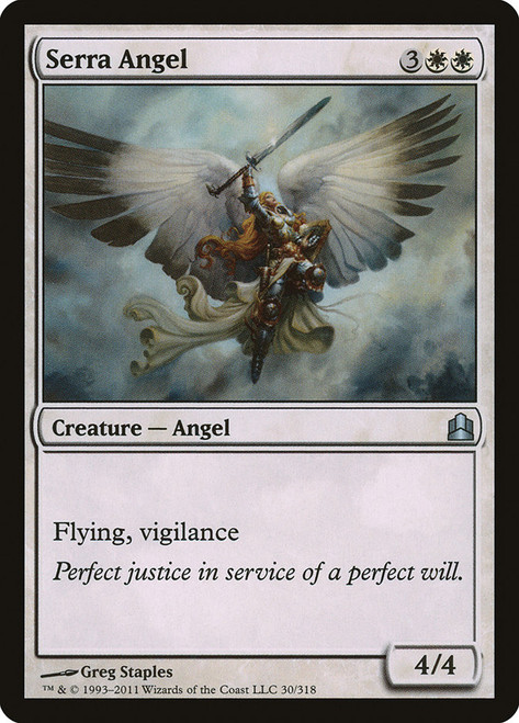 Serra Angel\nCommander: 2011 Edition\nSingle\nMagic The Gathering