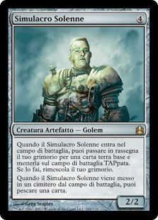 Solemn Simulacrum
Commander: 2011 Edition - Italian
Single
Magic The Gathering