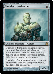 Solemn Simulacrum
Commander: 2011 Edition - Spanish
Single
Magic The Gathering