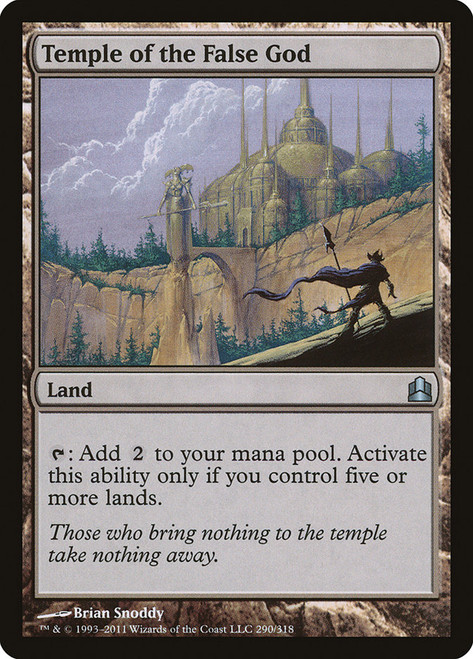 Temple of the False God\nCommander: 2011 Edition\nSingle\nMagic The Gathering