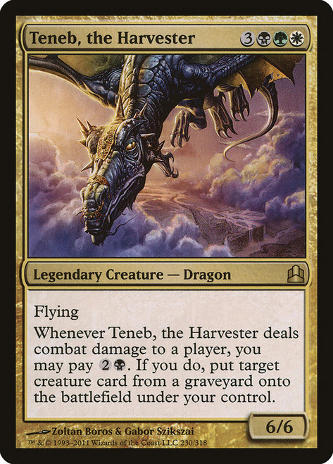 Teneb, the Harvester\nCommander: 2011 Edition\nSingle\nMagic The Gathering