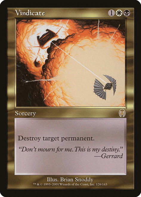 Vindicate\nApocalypse\nSingle\nMagic The Gathering