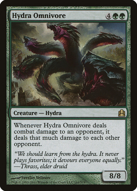 Hydra Omnivore\nCommander: 2011 Edition\nSingle\nMagic The Gathering