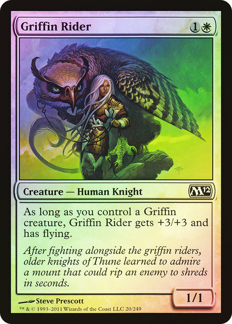 Griffin Rider\nMagic 2012 Core Set\nSingle\nMagic The Gathering