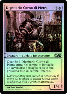 Stonehorn Dignitary
Magic 2012 Core Set (Foil) - Italian
Single
Magic The Gathering