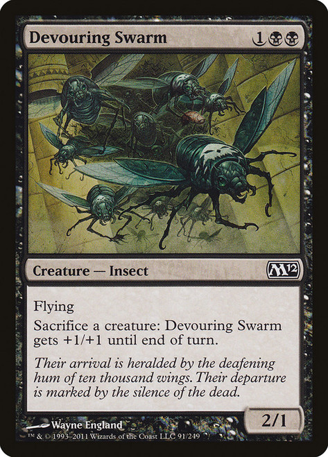 Devouring Swarm\nMagic 2012 Core Set\nSingle\nMagic The Gathering