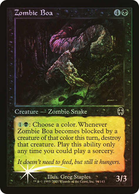Zombie Boa\nApocalypse\nSingle\nMagic The Gathering