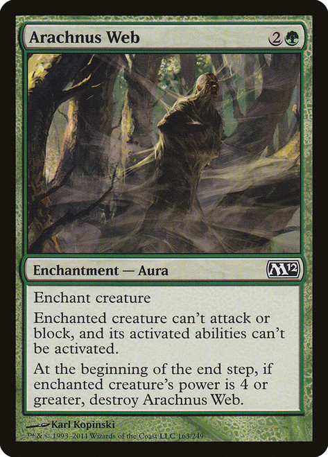 Arachnus Web\nMagic 2012 Core Set\nSingle\nMagic The Gathering
