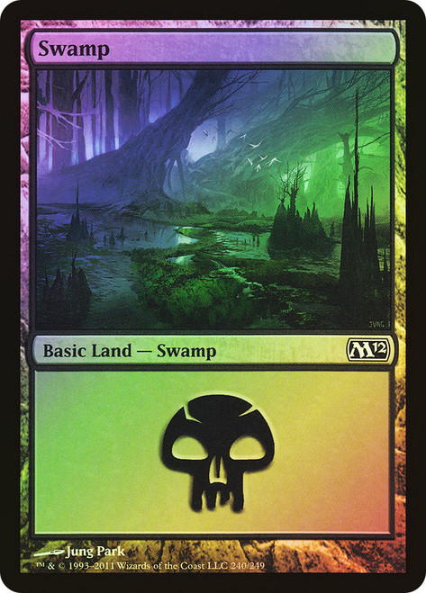 Swamp (#240)\nMagic 2012 Core Set\nSingle\nMagic The Gathering