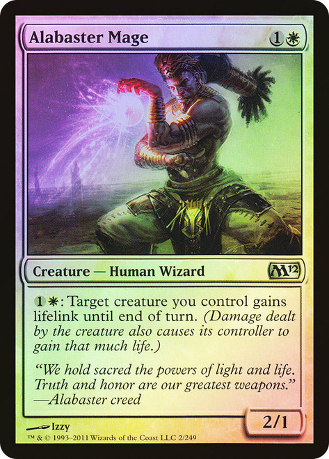 Alabaster Mage\nMagic 2012 Core Set\nSingle\nMagic The Gathering
