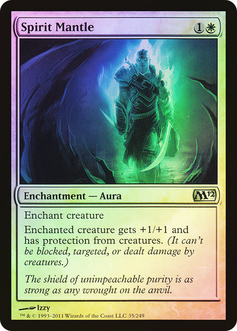 Spirit Mantle\nMagic 2012 Core Set\nSingle\nMagic The Gathering