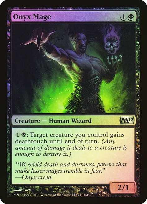 Onyx Mage\nMagic 2012 Core Set\nSingle\nMagic The Gathering