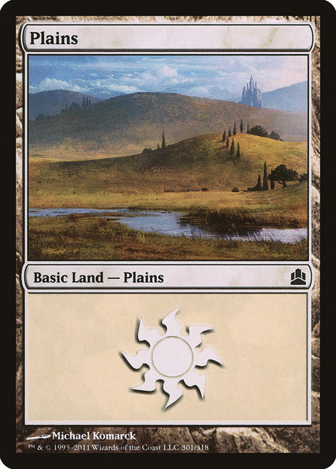 Plains (#301)\nCommander: 2011 Edition\nSingle\nMagic The Gathering